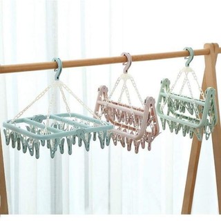 Móc nhựa chùm phơi đồ cho bé
