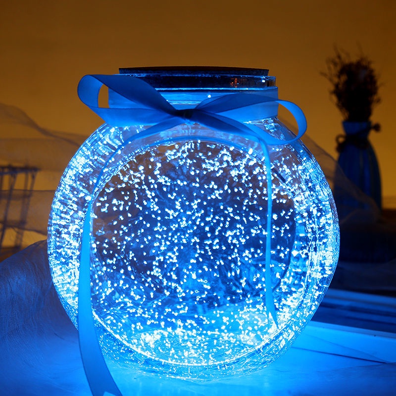 Lọ Điều Ước 520 Chai Thủy Tinh Đựng Ngôi Sao Có Đèn LED❧4.29