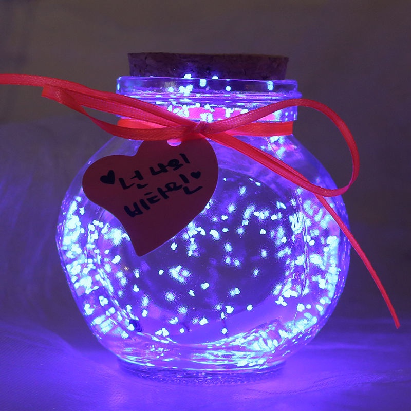 Lọ Điều Ước 520 Chai Thủy Tinh Đựng Ngôi Sao Có Đèn LED❧4.29