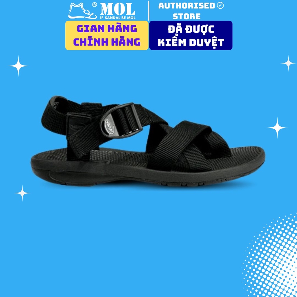 Sandal nam Vento quai chéo NV65B màu đen