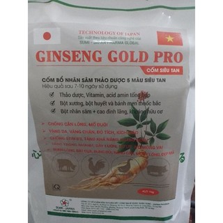 Ginseng gold pro 1kg cốm tan, cốm bổ nhân sâm thảo dược hsd 20/02/2025