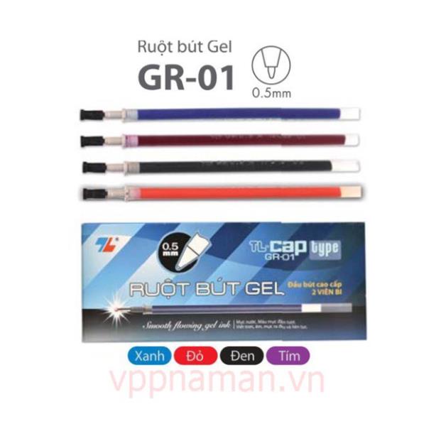 Ruột bút Gel Thiên Long GR-01- Thay cho bút  Thiên Long TP-GELE01, TP-GEL03 và 1 số mã bút khác