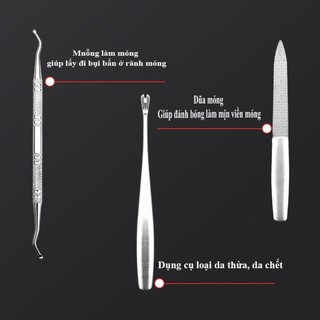 Bộ Kìm Bấm Móng Bao Da 7 Món Cao Cấp