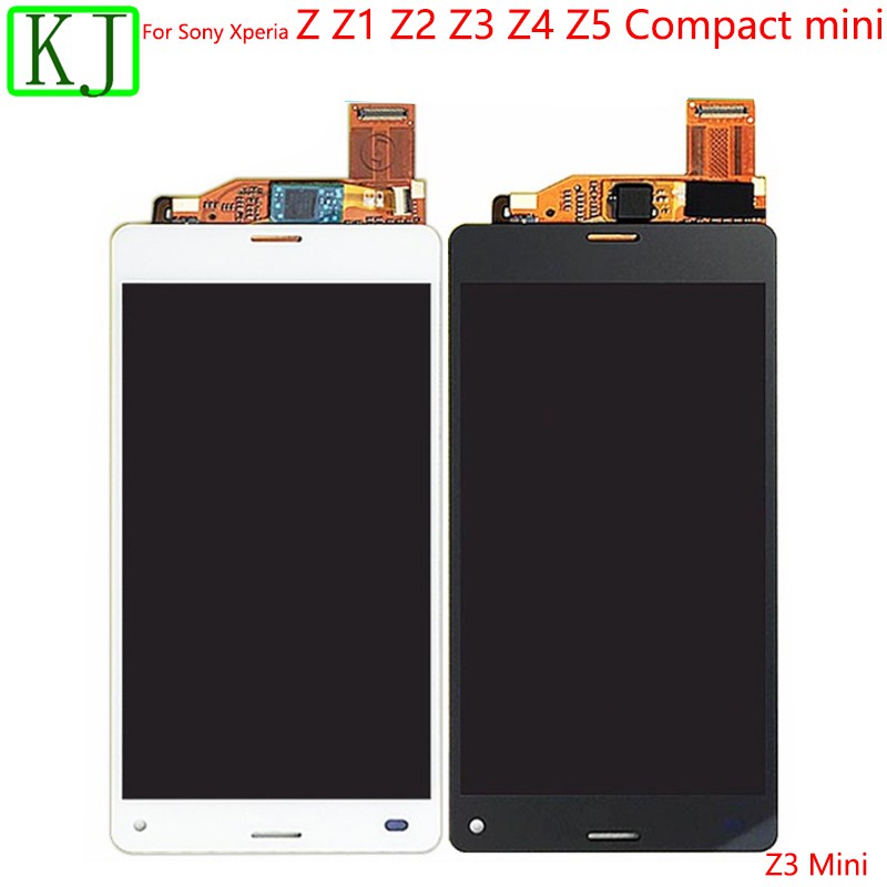 Dành cho Sony Xperia Z Mô hình Z1 Z2 Z3 Mini Compact Z4 Z5 nhỏ Premium Ultra Lcd với màn cảm ứng Digital