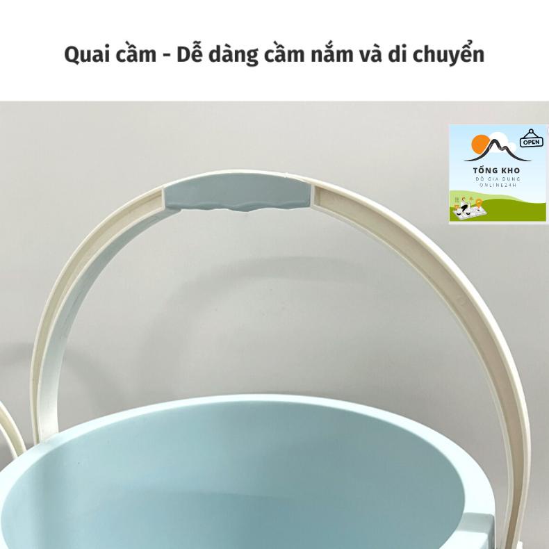 Xô nhựa Hokori Việt Nhật 6L, 11L tông màu pastel xinh xắn, độ bền cao- Dùng để đựng nước, gạo, trái cây,.. 5211-5212