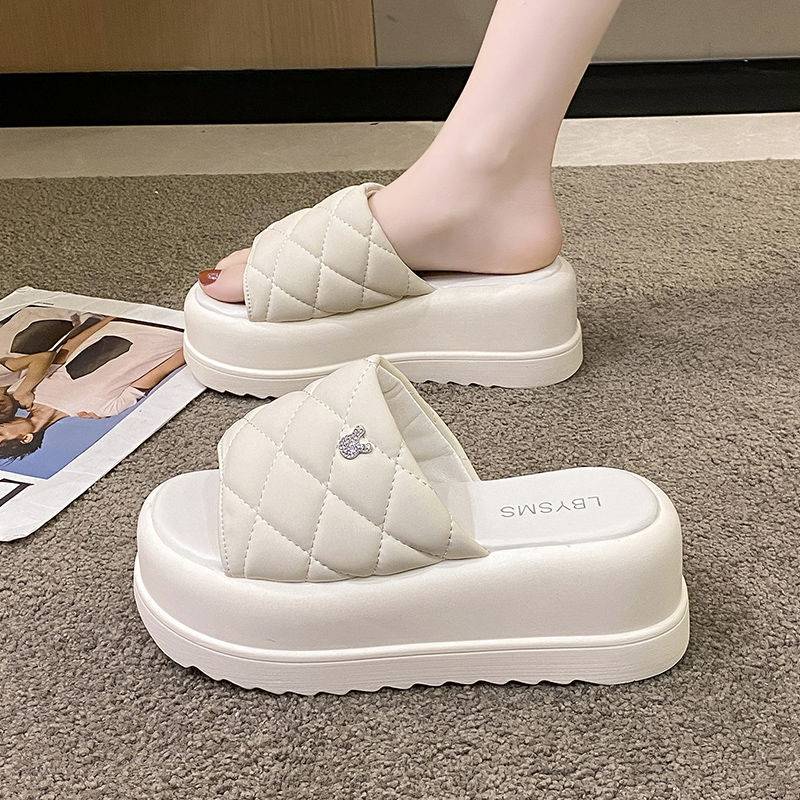 Dép lê đế dày thời trang mẫu mới 2023 nữ đi bên ngoài