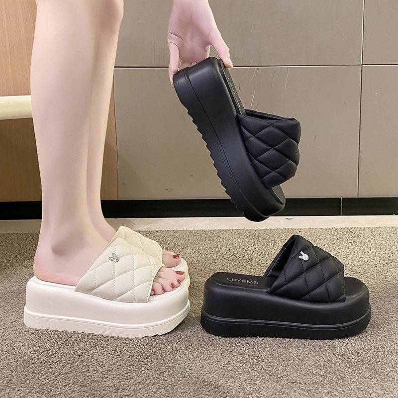 Dép lê đế dày thời trang mẫu mới 2023 nữ đi bên ngoài