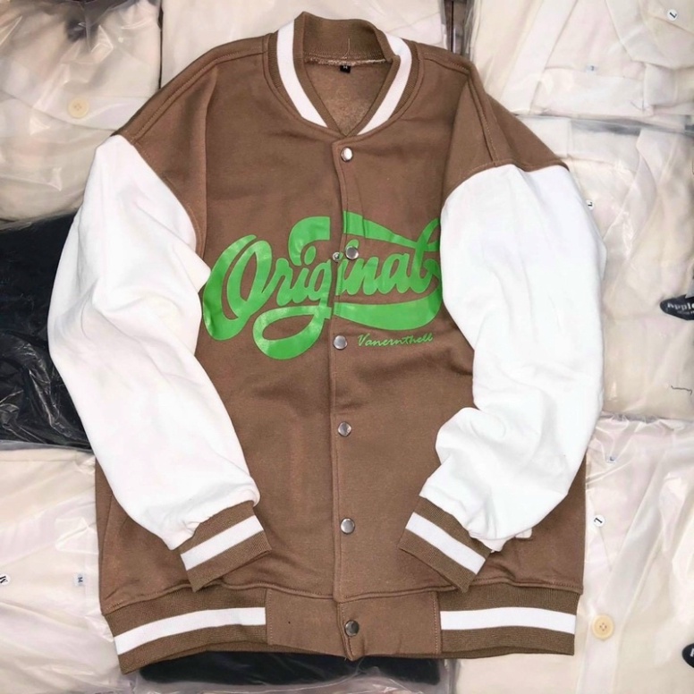 Áo Khoác Bomber Gu.ccii Nam Nữ 2 Lớp Hàng Cao Cấp - Áo GC LV Họa Tiết Thêu Gấu Dập Vân Nổi Thu Đông 2023