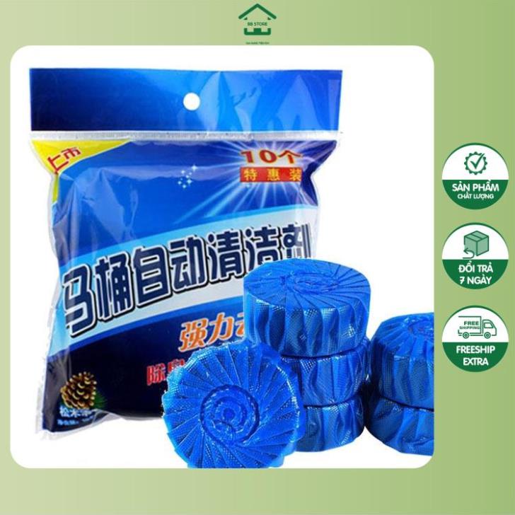 10 Viên Tẩy Bồn Cầu Thế Hệ Mới 3X Chống Ố Vàng Siêu Diệt Khuẩn BB STORE - GIA DỤNG TIỆN ÍCH