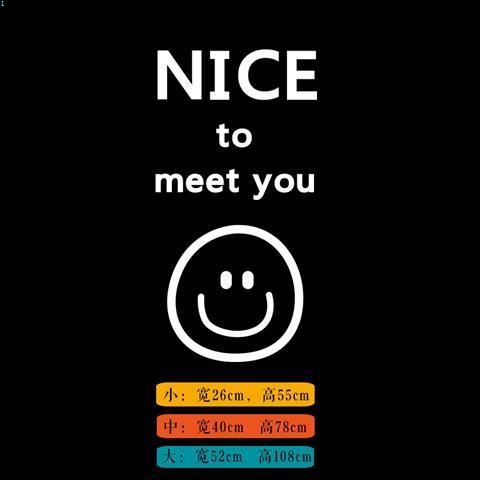 Miếng Dán Trang Trí Cửa Kính Chống Va Chạm Hình Mặt Cười Dễ Thương