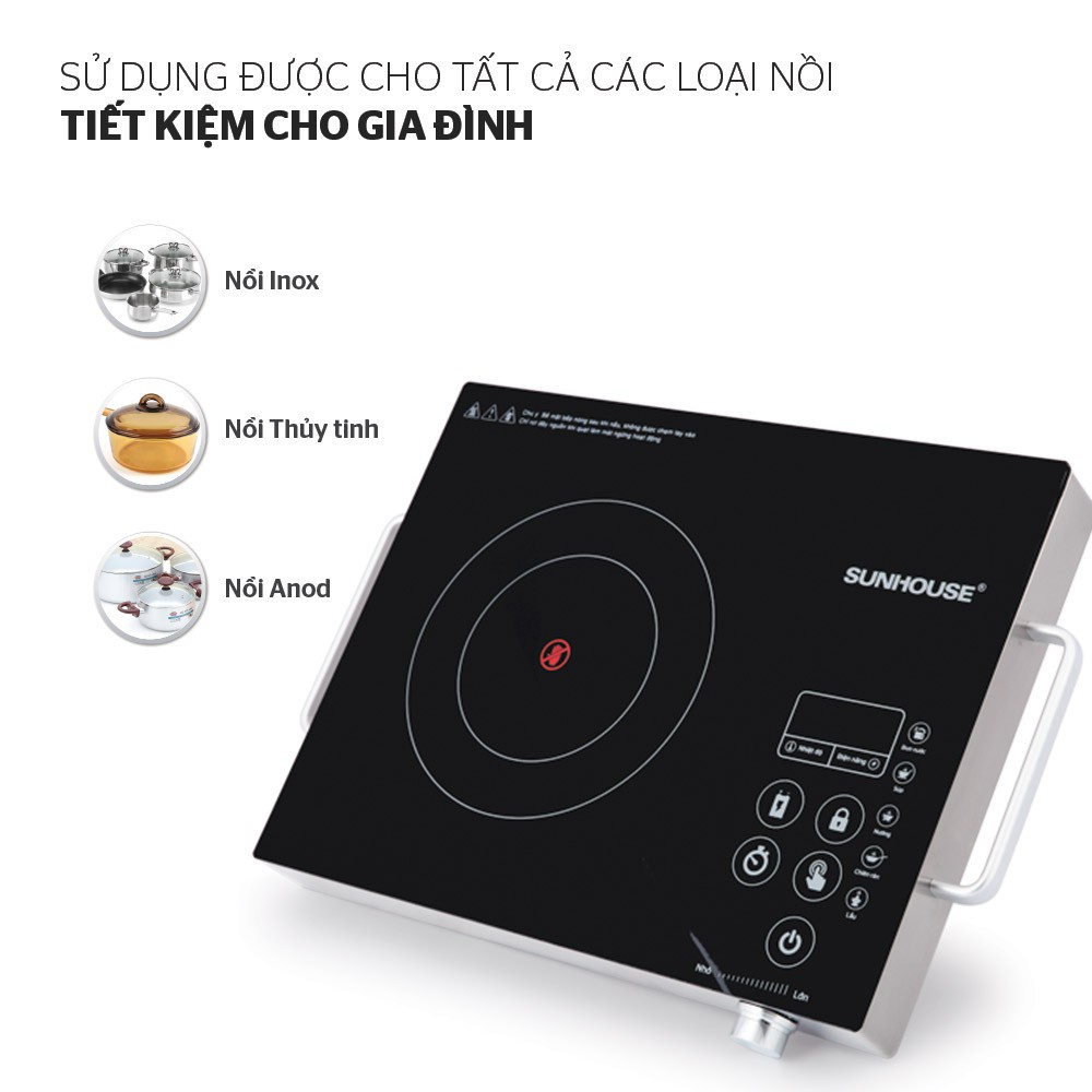 Bếp hồng ngoại cảm ứng SUNHOUSE SHD6017
