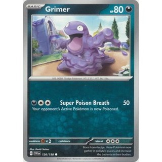 Thẻ bài pokemon grimer - 126/198 - common