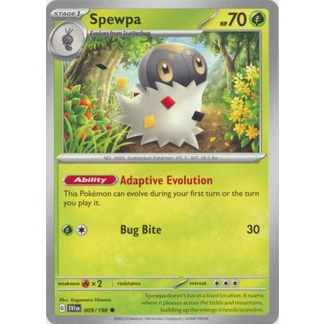 Thẻ Bài Pokemon Spewpa - 009/198 - Common