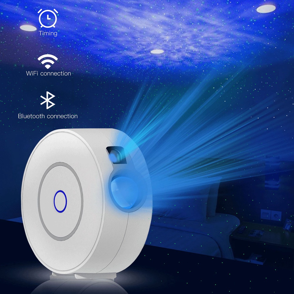 Máy chiếu sao thông minh đầy màu sắc lãng mạn Aurora Star WiFi Laser Hỗ trợ APP Điều khiển không dây Tương thích với