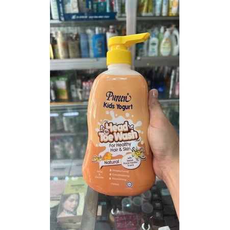 Sữa tắm gội toàn thân Pureen 750ml hương vanilla