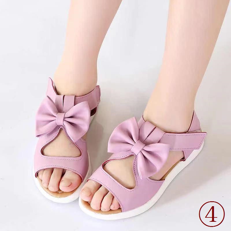 Giày Sandal Đế Mềm Cỡ Lớn Vừa Phối Khóa Kim Loại Phong Cách Hàn Quốc Thời Trang Mùa Hè 2022 Cho Bé Gái