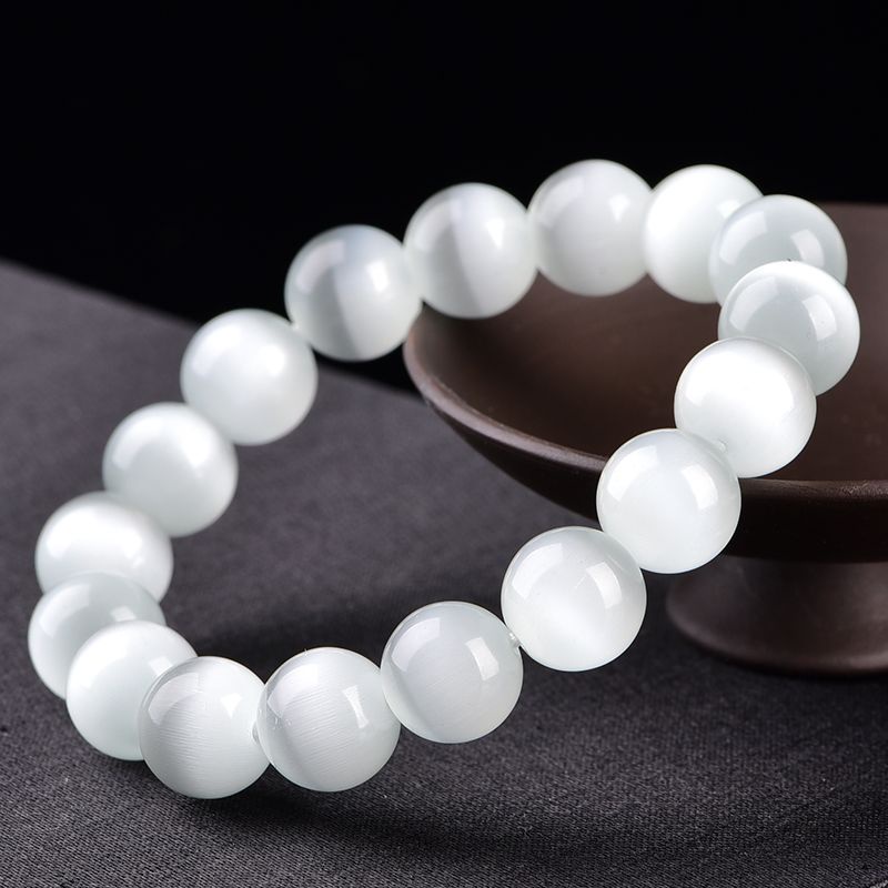 Vòng Tay Chuỗi Hạt Đá Opal Màu Trắng Thời Trang 2023.4.30