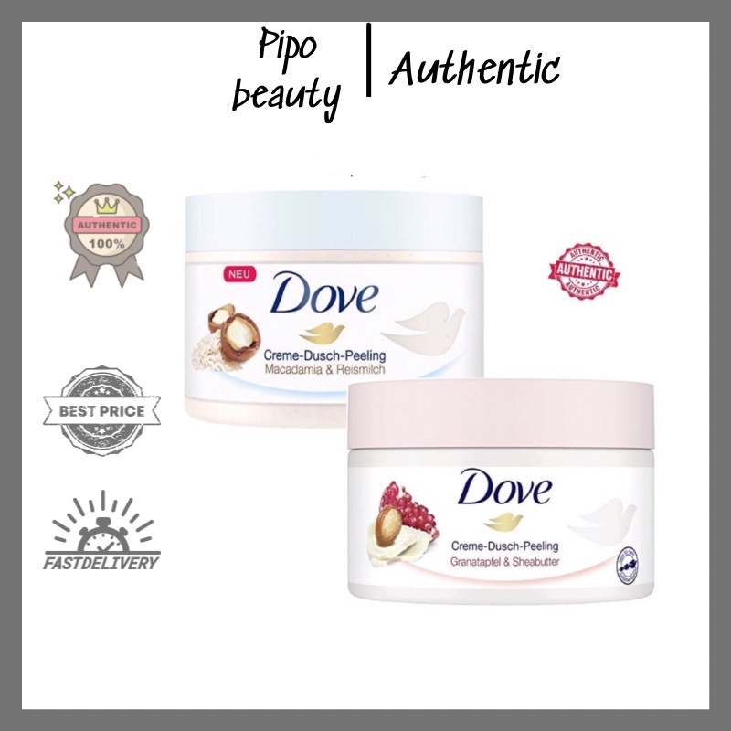 Tẩy Da Chết Body Dove Đức 225ml Tẩy tế bào chết toàn thân DOVE Exfoliating Body