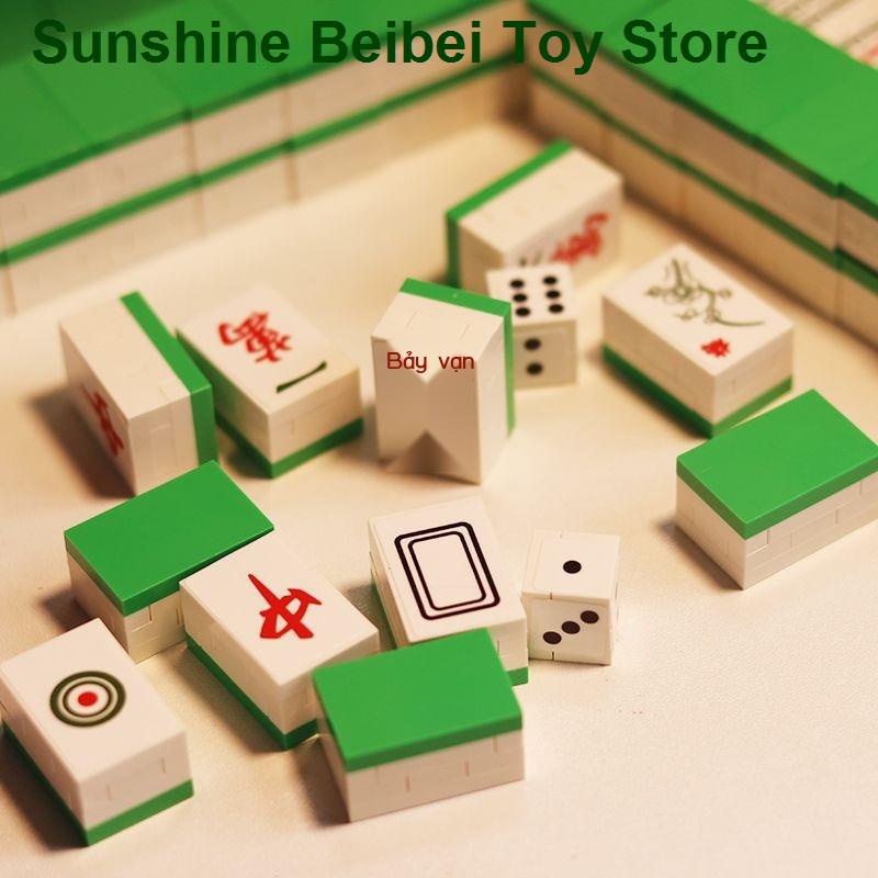 🔥 Có hàng tồn kho 🌟Tương thích LEGO Mahjong Bảng Receiving Bag Set Micro hạt mô phỏng giải trí giải trí đồ chơi