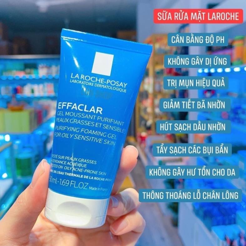 Gel Rửa Mặt La Roche Posay Cho Da Dầu & Nhạy Cảm Effaclar Gel Facial Wash