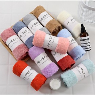 Khăn mặt lông cừu khăn lau mặt khăn tắm hàn quốc 30 x 50cm mềm mại h200