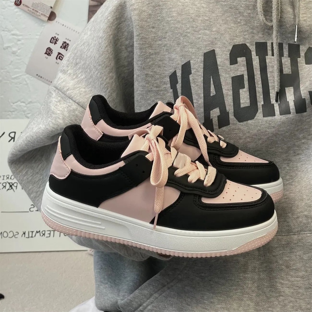 Giày Thể Thao Đế Dày Tăng Chiều Cao Trọng Lượng Nhẹ Thoáng Khí Phong Cách Hàn Quốc Dễ Phối Đồ Thời Trang Xuân Hè Cho Nữ