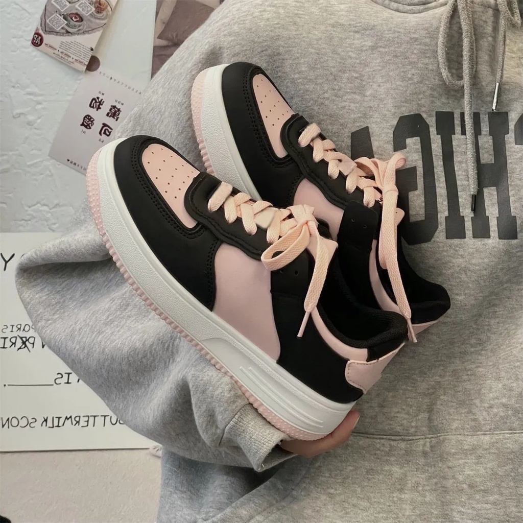 Giày Thể Thao Đế Dày Tăng Chiều Cao Trọng Lượng Nhẹ Thoáng Khí Phong Cách Hàn Quốc Dễ Phối Đồ Thời Trang Xuân Hè Cho Nữ