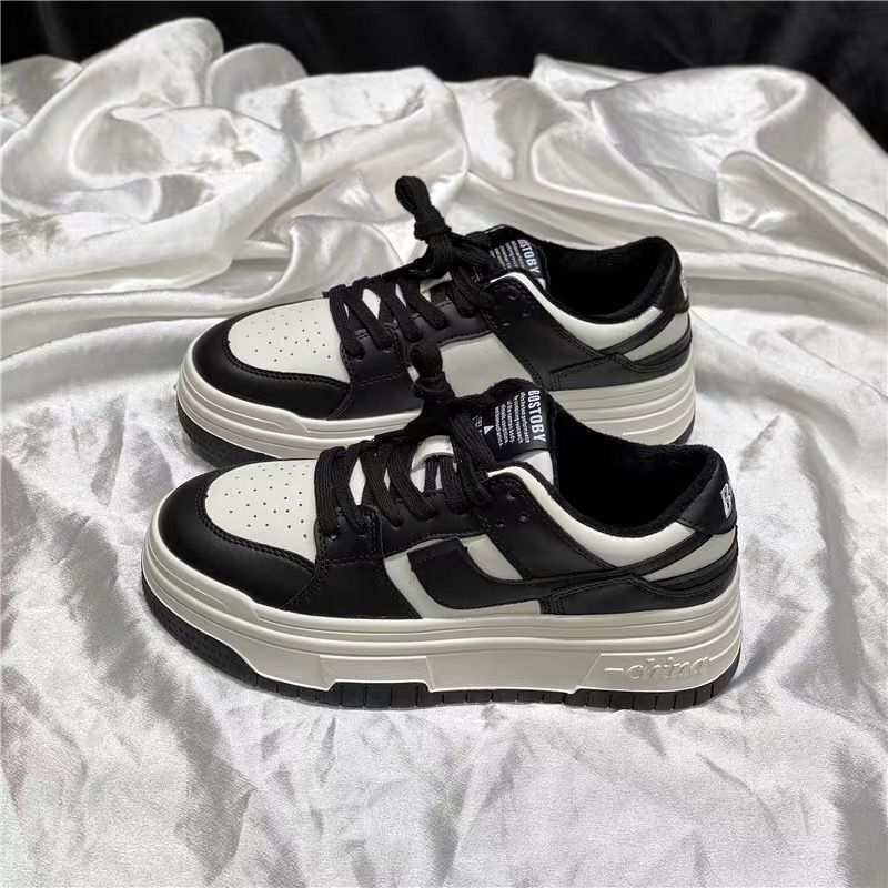 Giày Thể Thao Đế Dày Tăng Chiều Cao Trọng Lượng Nhẹ Thoáng Khí Thoải Mái Phong Cách Preppy Mùa Xuân Hè Cho Nữ