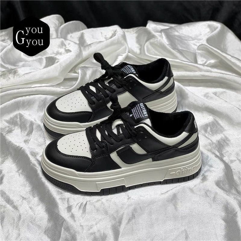 Giày Thể Thao Đế Dày Tăng Chiều Cao Trọng Lượng Nhẹ Thoáng Khí Thoải Mái Phong Cách Preppy Mùa Xuân Hè Cho Nữ