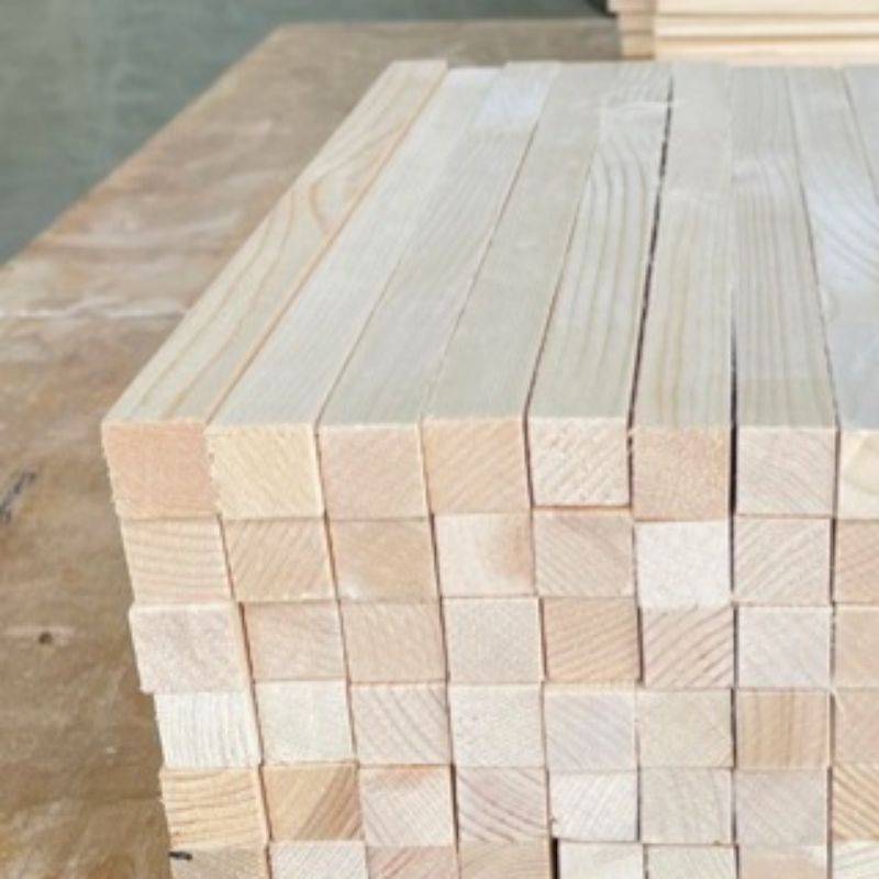 Thanh gỗ thông vuông 2x2, 3x3, 4x4, 5x5 cm làm kệ, đồ gỗ, giá treo quần áo + bào láng mịn 4 mặt