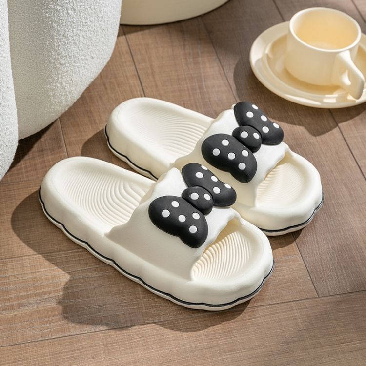 Dép Lê Quai Nơ Hoạt Hình Chống Trượt Thời Trang Mùa Hè Dành Cho Nữ