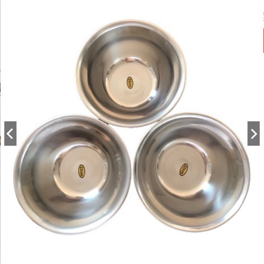Bát Inox Rửa Mặt Sezi 22cm Chen Inox Đựng Nước Cho Spa,