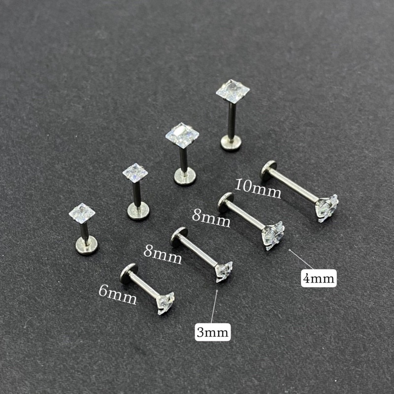 Khuyên môi tai đá vuông, gen dạng vặn