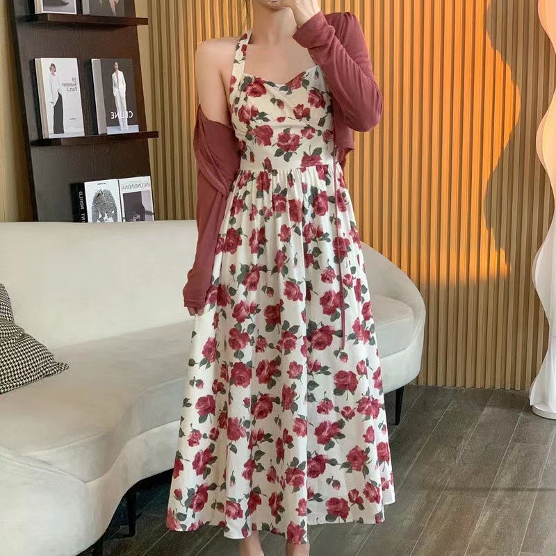 Thẻ Đầm Dài Tay Chống Nắng Thoải Mái Phong Cách Mùa Hè Thanh Lịch Dễ Phối Đồ