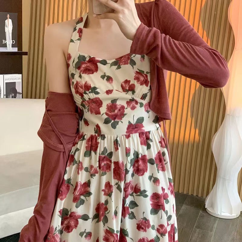 Thẻ Đầm Dài Tay Chống Nắng Thoải Mái Phong Cách Mùa Hè Thanh Lịch Dễ Phối Đồ