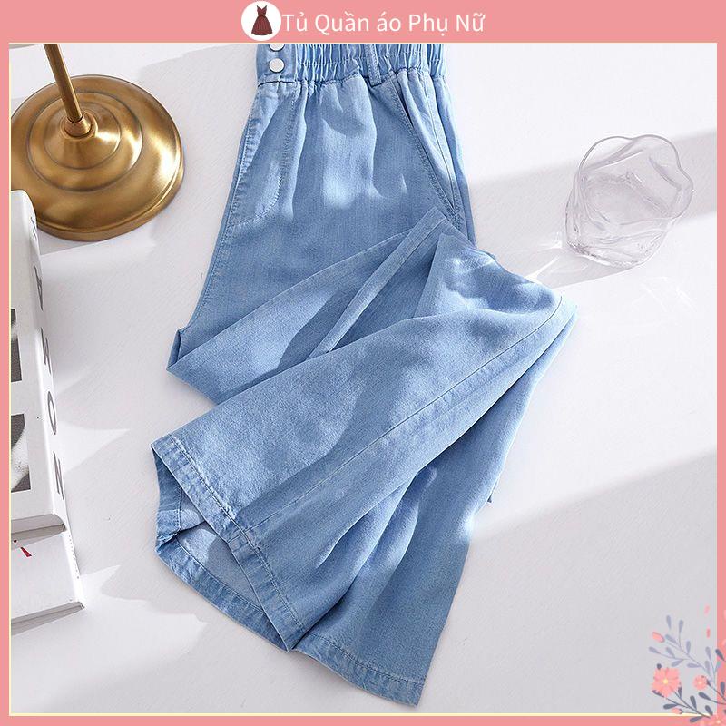 Ch t L Ng cao Số lượng B ong rong nu Quần Jean Ống Rộng Lưng cao 300 Phút Siêu Mỏng Phiên Bản Hàn Quốc Cho Nữ Sinh