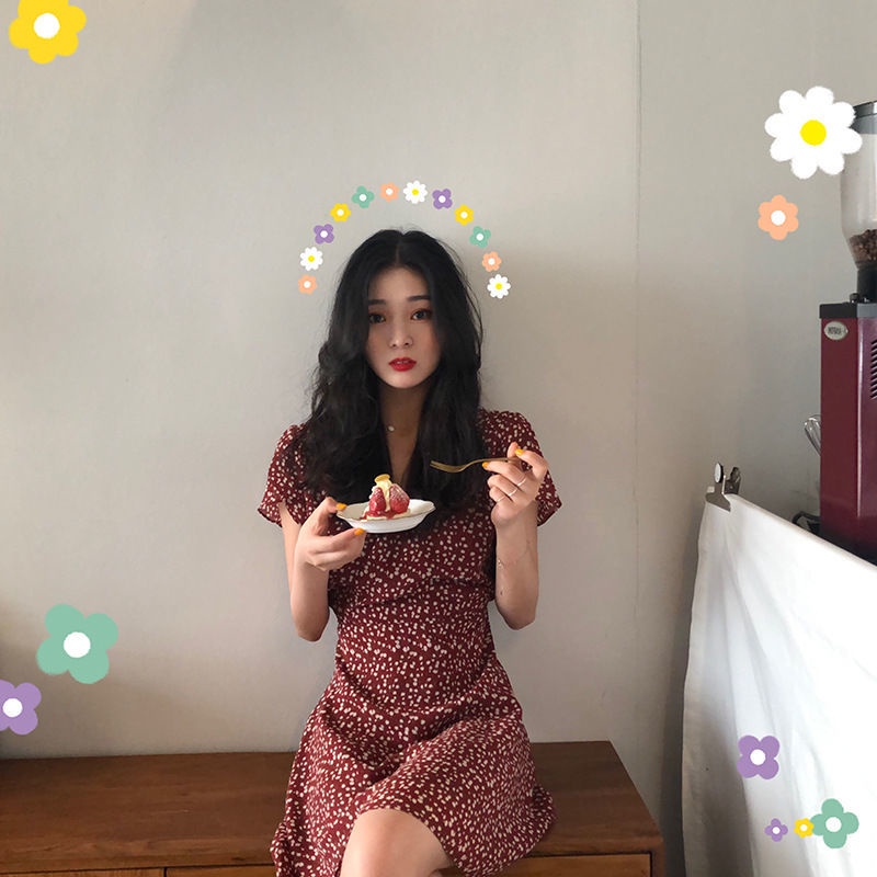 Đầm Tay Ngắn Thời Trang Mùa Hè Dễ Phối Đồ Cho Học Sinh