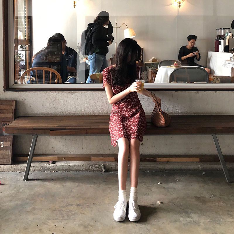 Đầm Tay Ngắn Thời Trang Mùa Hè Dễ Phối Đồ Cho Học Sinh