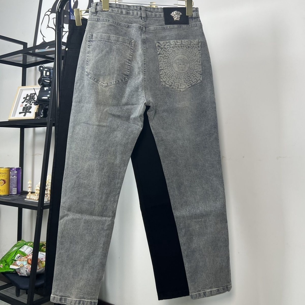 Versace Quần jeans Dài Thêu Họa Tiết Thời Trang Cho Nam