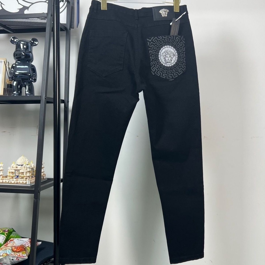 Versace Quần jeans Dài Thêu Họa Tiết Thời Trang Cho Nam