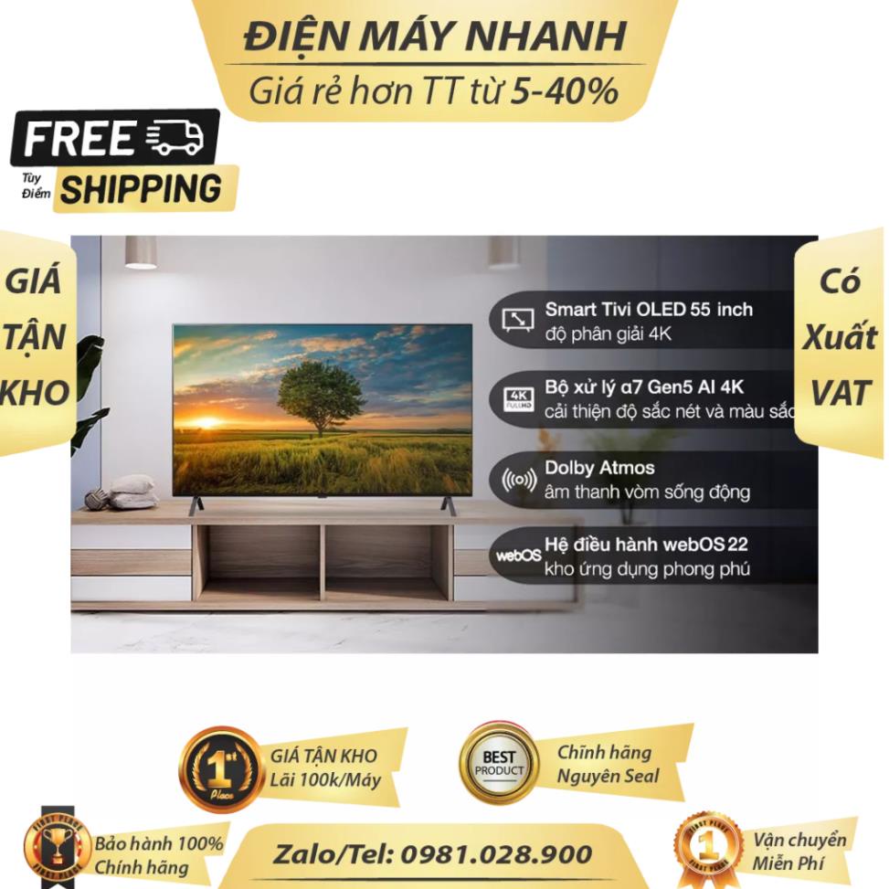 Smart Tivi OLED LG 4K 55 inch 55A2PSA 2022   Mới 100%