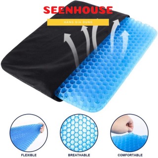 Đệm ngồi 3D thoáng khí 2 lớp gel tổ ong silicon , Nệm Ngồi Thoáng Khí
