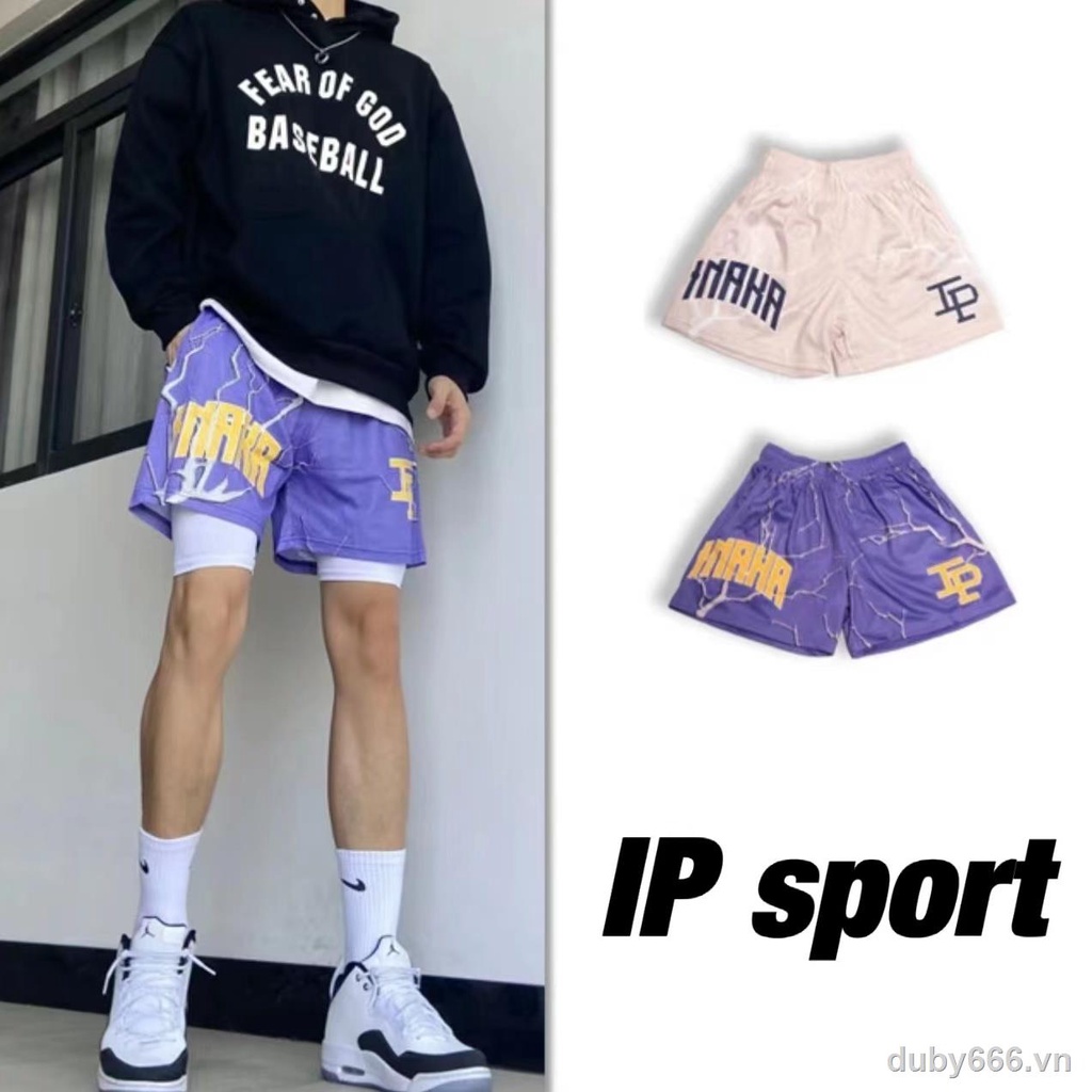 ❖☄✜Quần Short Giả Hai Lớp Phong Cách Mỹ Thời Trang Cho Nam