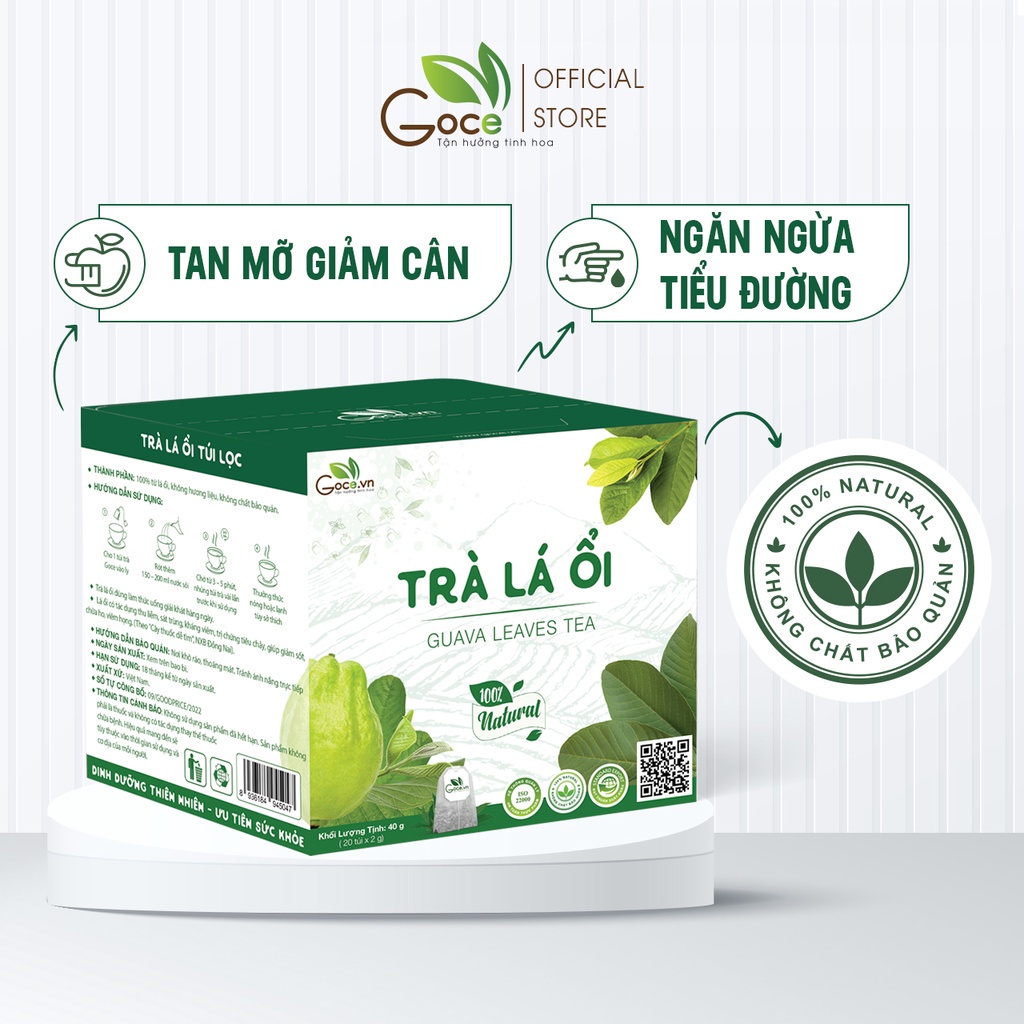Trà lá ổi túi lọc Goce