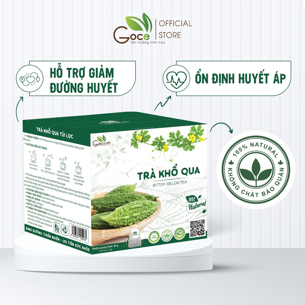 Trà khổ qua túi lọc Goce