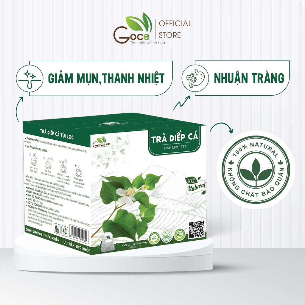 Trà diếp cá túi lọc Goce