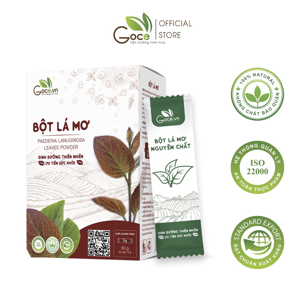 Bột lá mơ nguyên chất GOCE - 60g (20 gói x 3g)