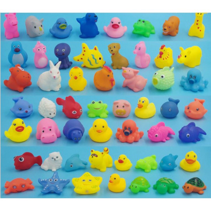 Túi chip 12 con  Thú Đồ Chơi Bồn Tắm Cho Bé cho trẻ tập làm quen với thế giới xung quanh