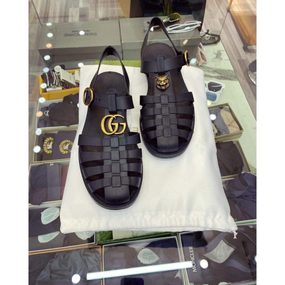 Dép sandal GUCCI, dép rọ Xiêu Mềm, êm chân đính chữ GG Phong Cách thời trang 2023