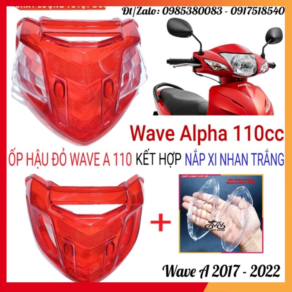 Combo Nắp Đèn Hậu  Kèm Nắp Xinhan Wave A 2017 - 2022, Wave A 2006 - 2016 , Wave S 100 , Rs 100 , Wave 50cc (Hình t